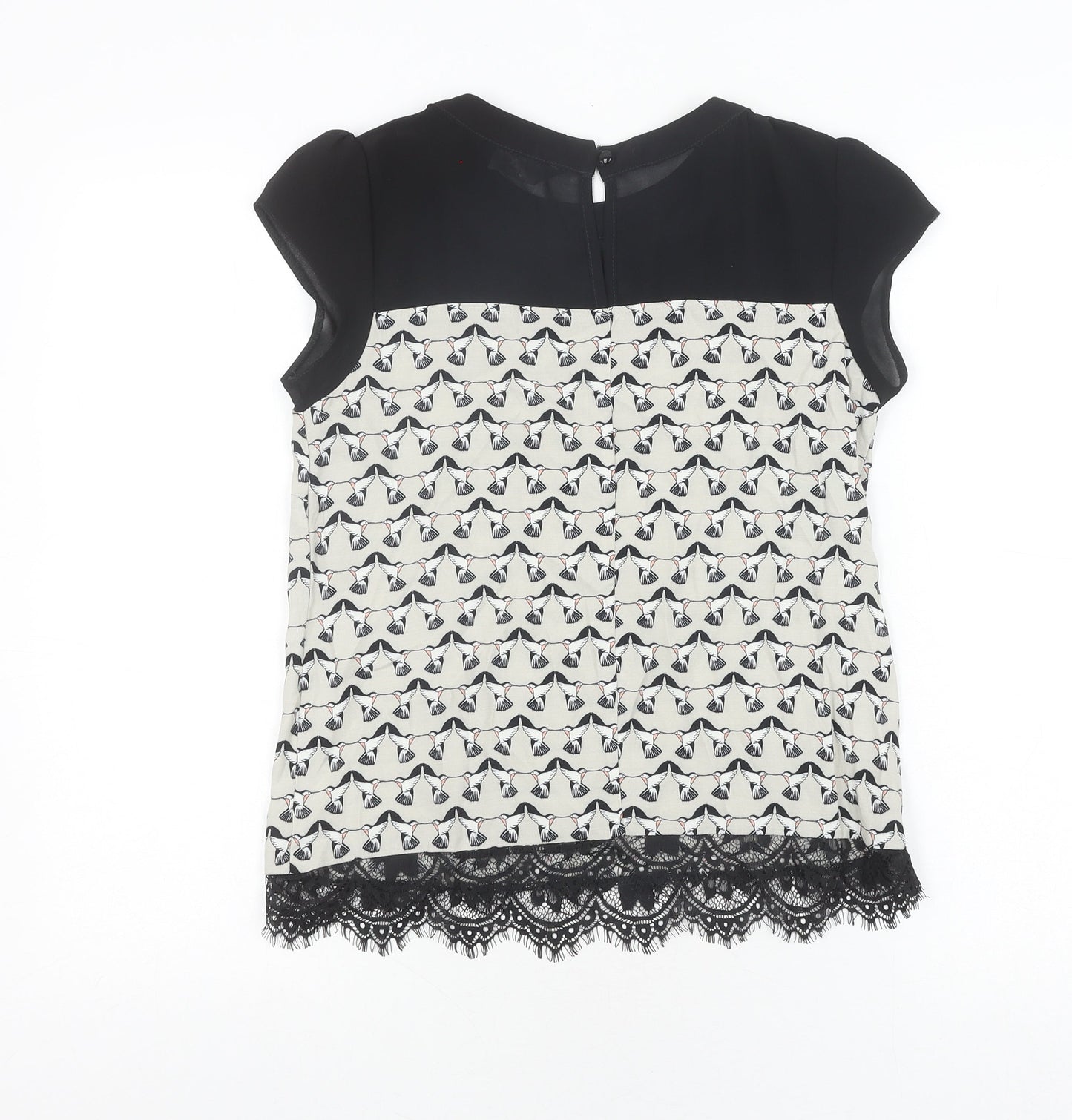 k&d London Women's Black Sleeveless Top Size 8