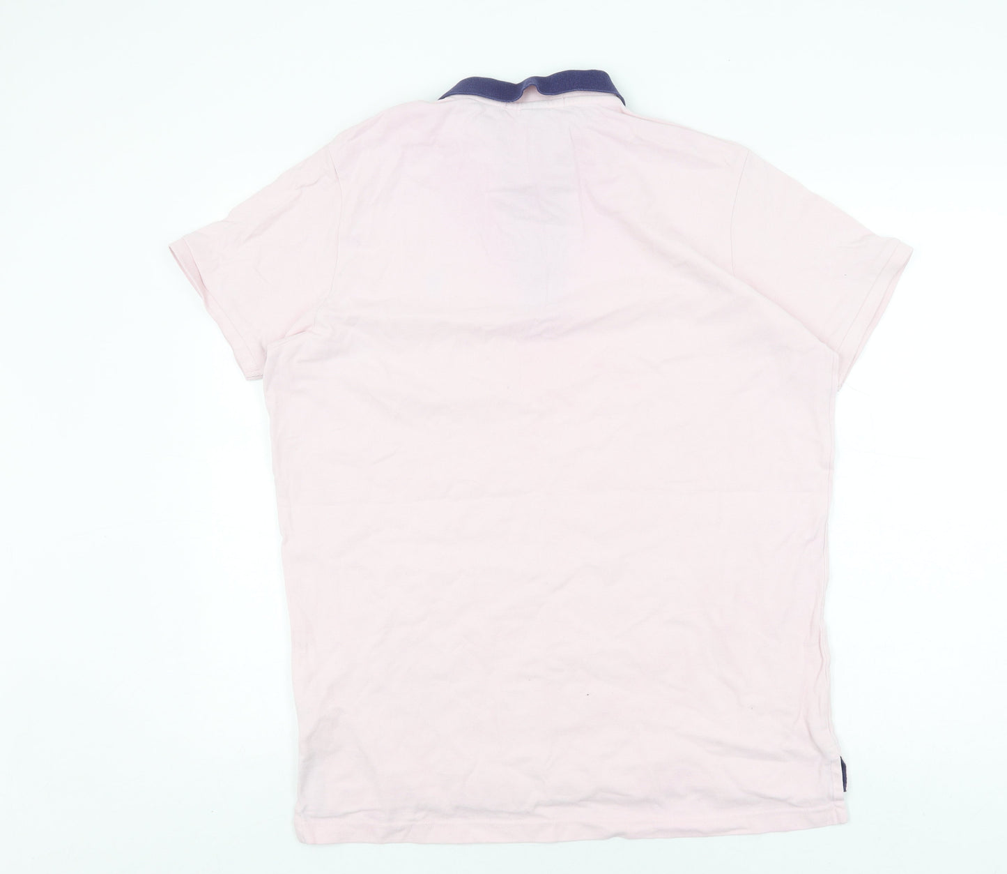 Unisex Adultss UK Size XL U.S. Polo Assn. Pink Cotton Polo