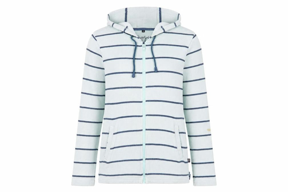 Womens UK 10 Regular Jack Murphy Blue Full Zip Hoodie