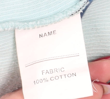 Jack Murphy Women's Blue Striped Full Zip Hoodie Size 10