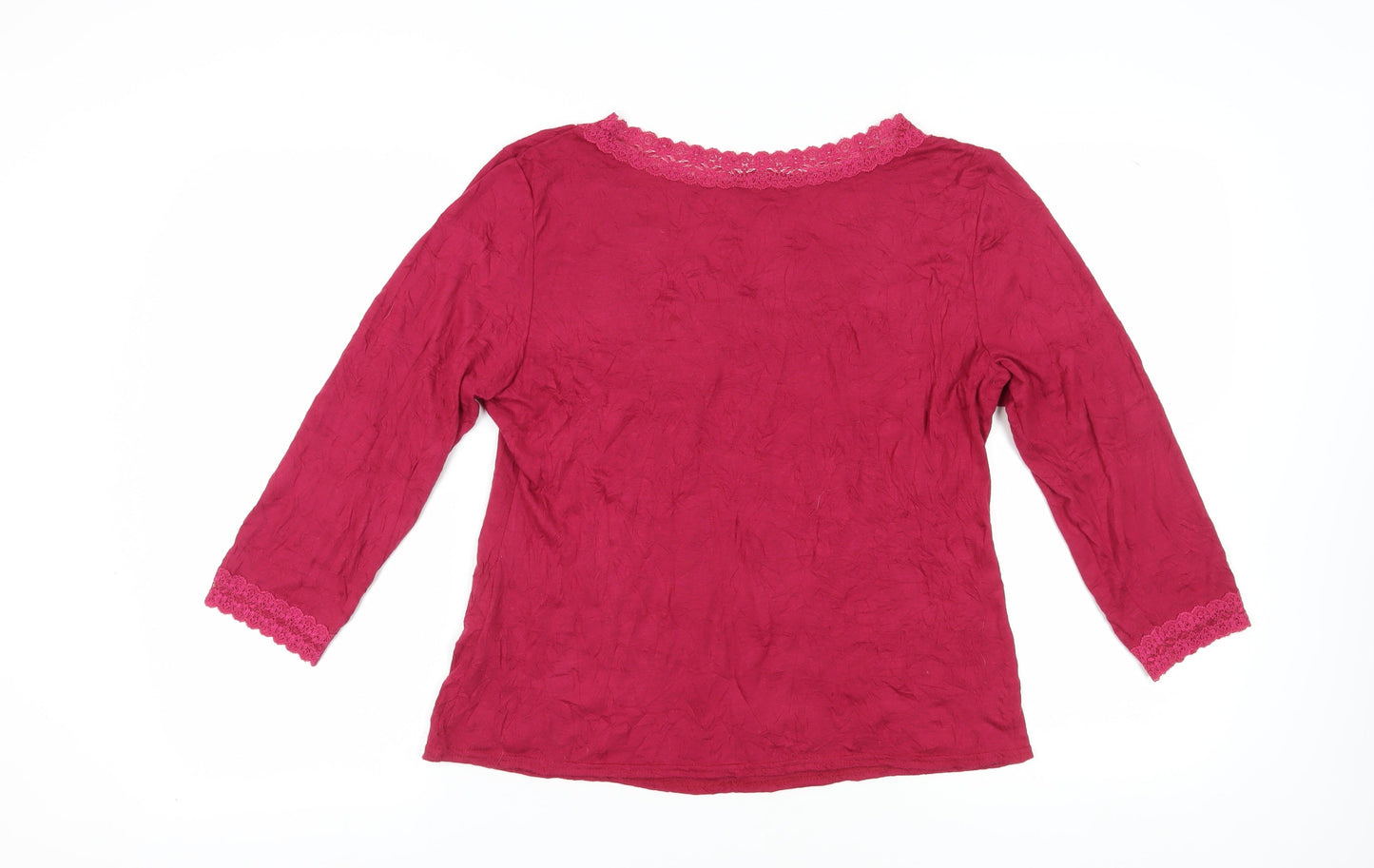 Phase Eight Women's Red 3/4 Sleeve Blouse Size 18