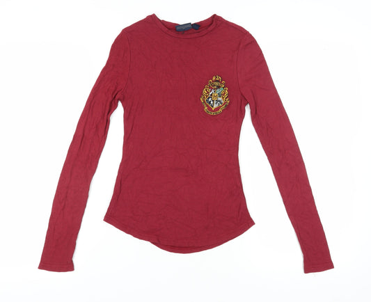 Harry Potter Women's Red Long Sleeve T-Shirt Size 14