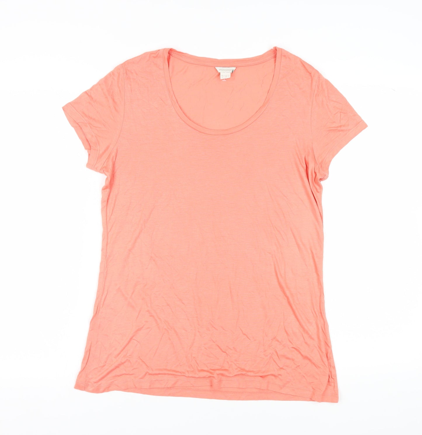 Monsoon Women's Pink Classic T-Shirt, Size 12