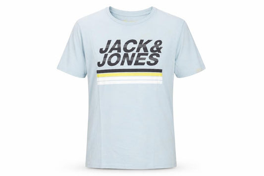Mens UK Size L JACK & JONES Blue  Cotton T-Shirt