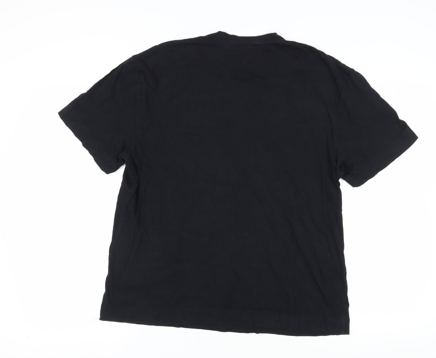 Collusion Men's Black Crew Neck T-Shirt - Size L