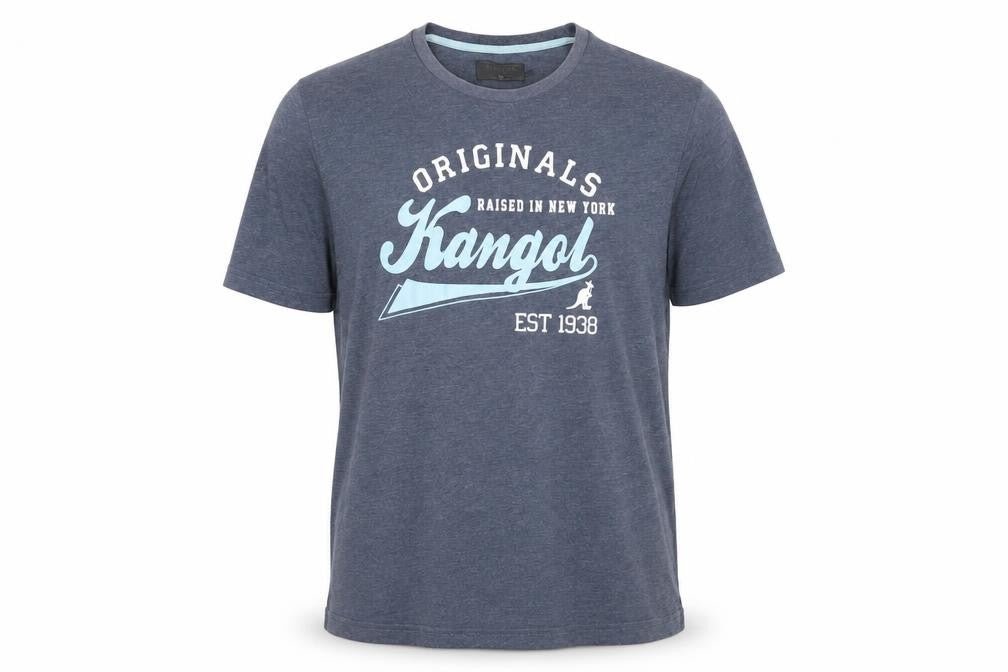 Mens UK Size XL Kangol Blue  Cotton Blend T-Shirt