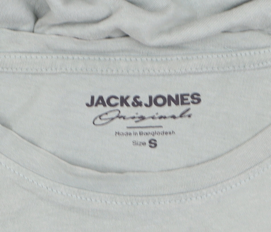 Jack & Jones Men's Green S Logo Crew Neck T-Shirt