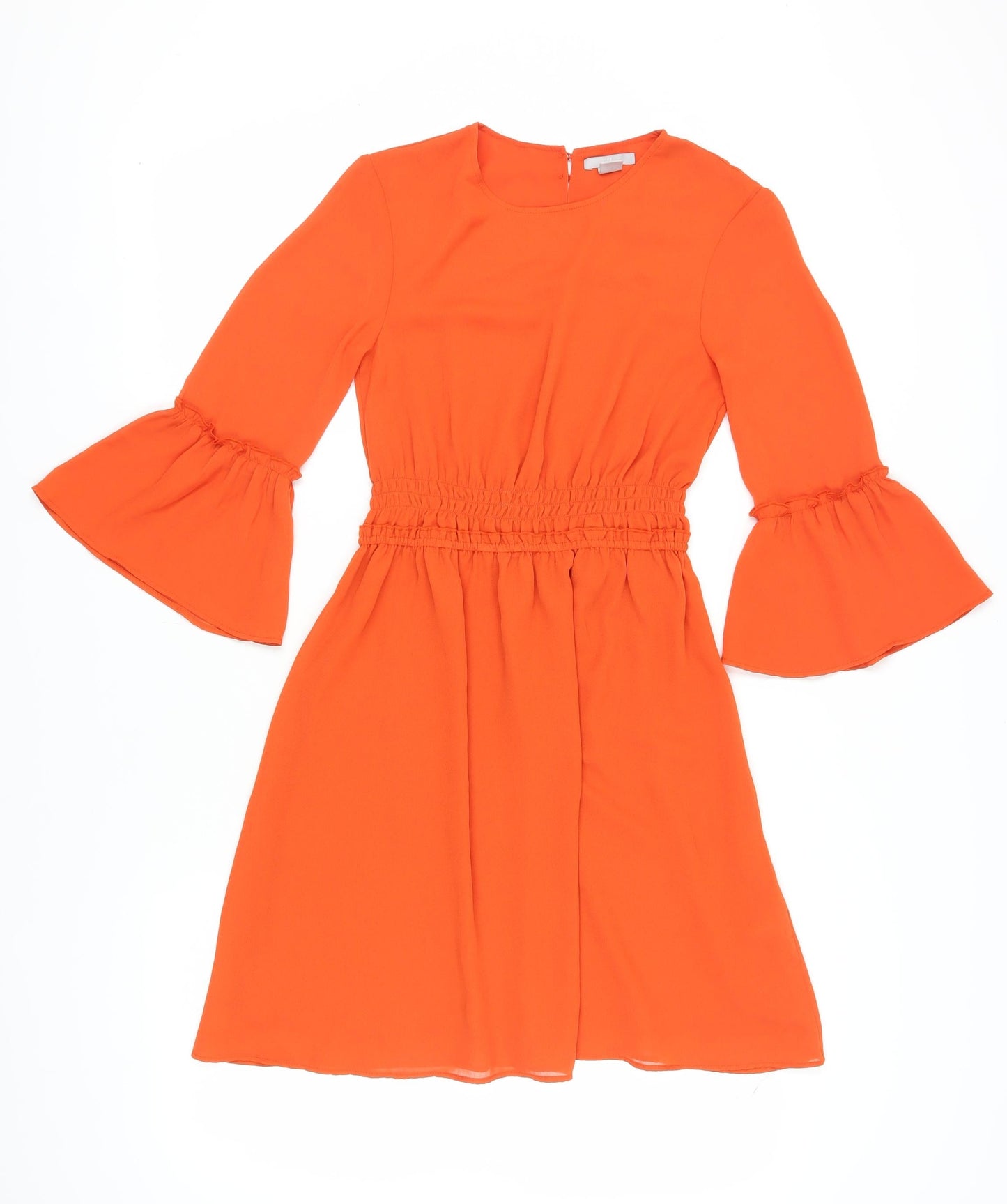 H&M Women's Orange A-Line Dress Size 6