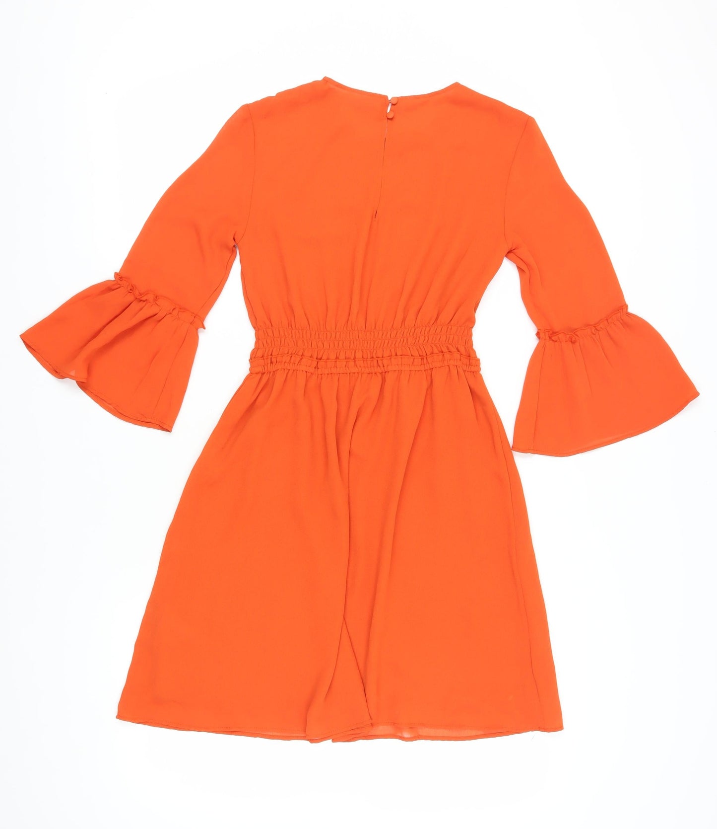 H&M Women's Orange A-Line Dress Size 6