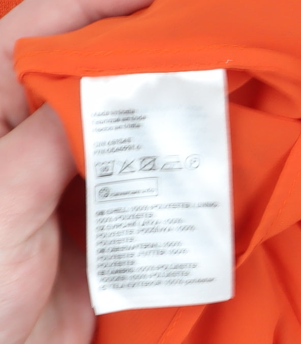 H&M Women's Orange A-Line Dress Size 6