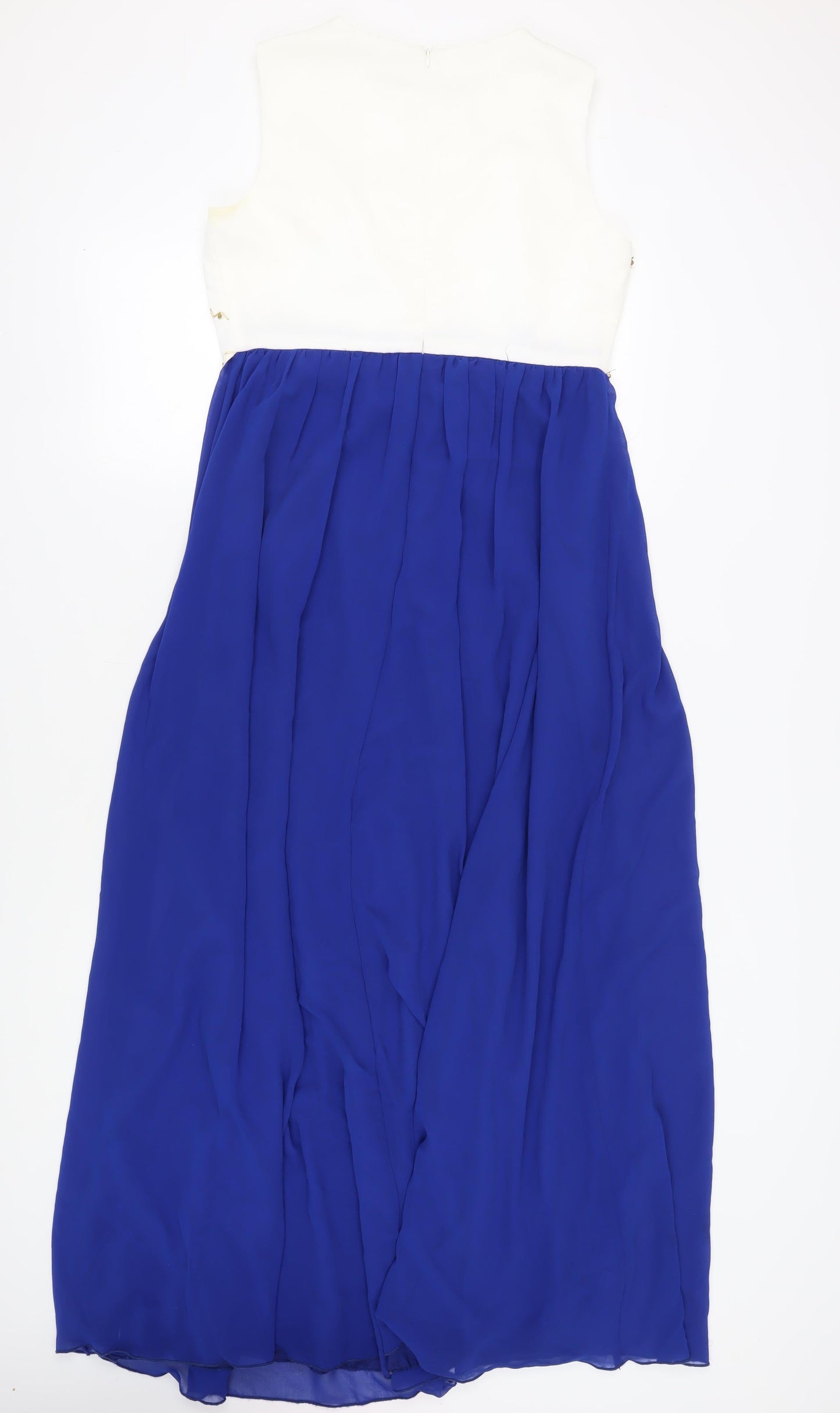 Chi Chi London Women's Blue Sleeveless A-Line Dress