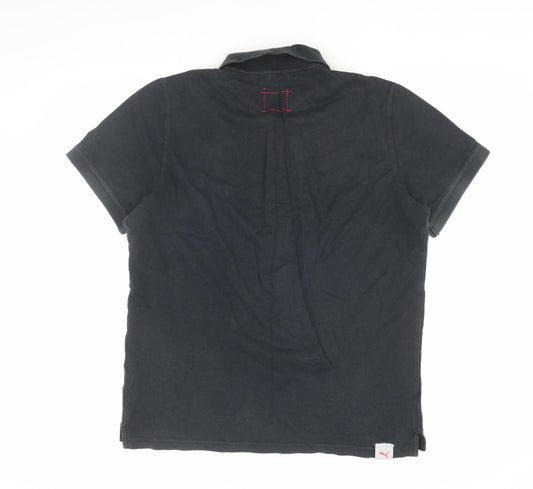 Puma Men’s Black Polo Shirt L Casual