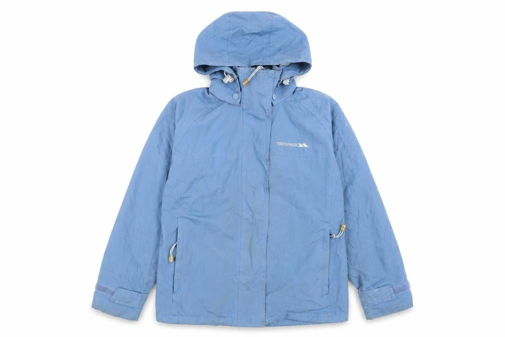 Trespass Kids Blue Waterproof Rain Jacket 11 Years