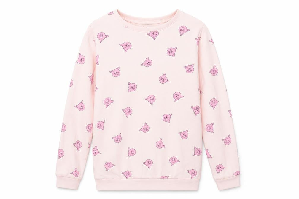 Front view of Marks & Spencer girls’ pink percy pig t-shirt 9-10 years