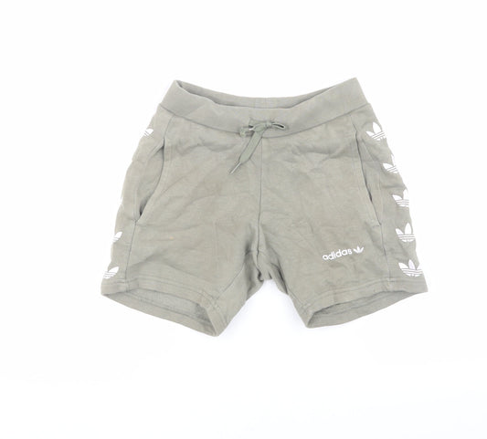 Adidas Boys Grey Athletic Shorts 5-6 Years