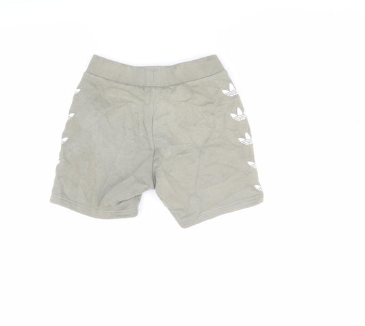 Adidas Boys Grey Athletic Shorts 5-6 Years