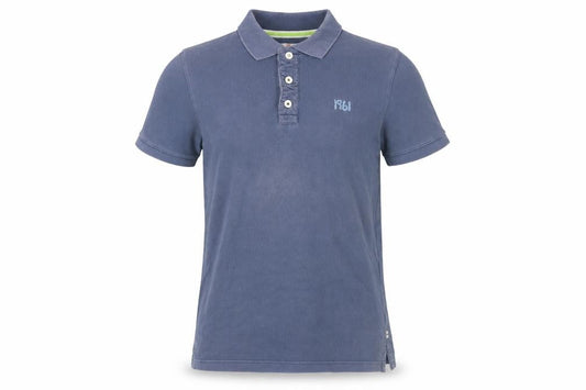 johnnie b Unisex Blue Polo Shirt - Size L, Classic Style