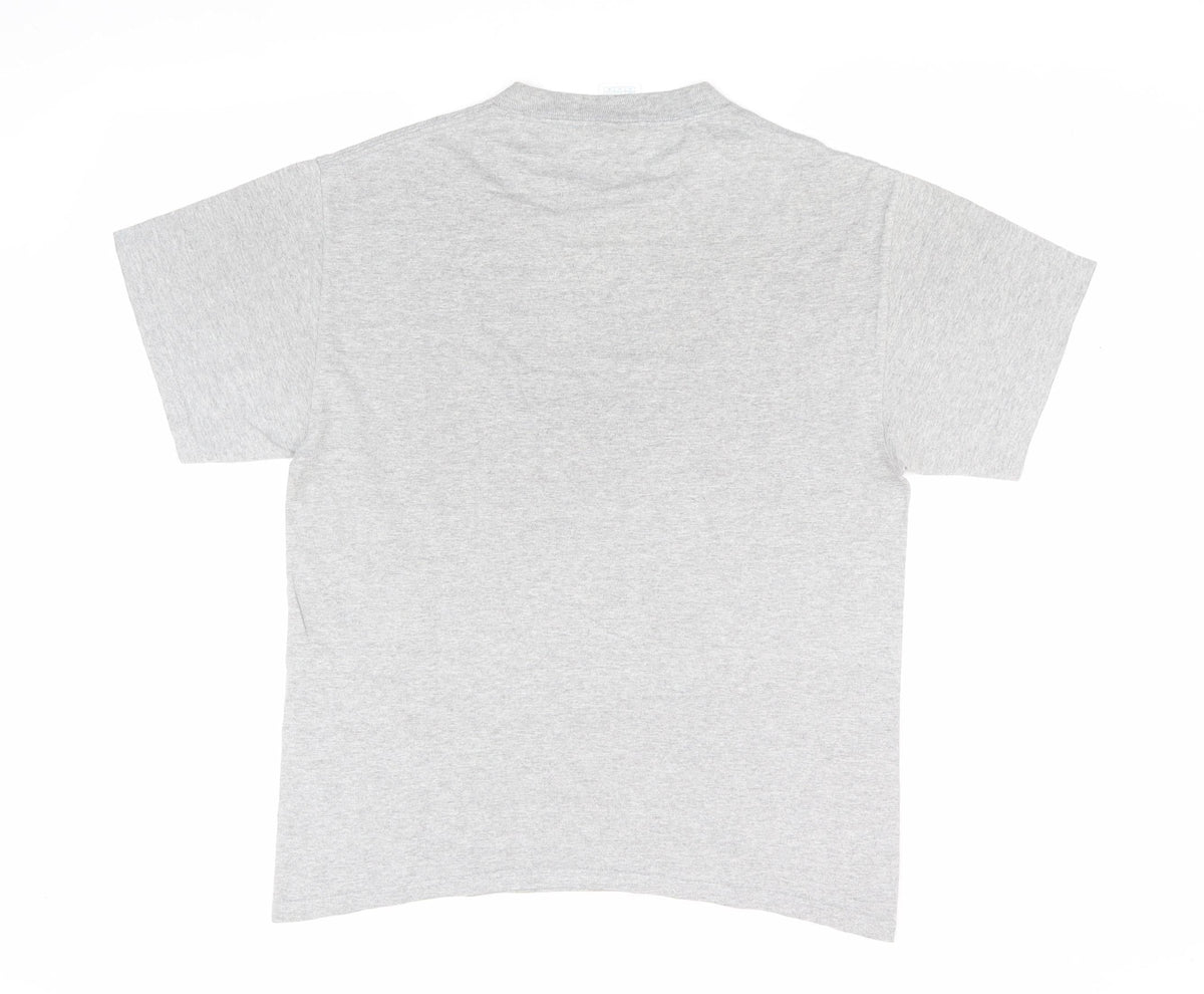 Delta Pro Weight Men's Grey Graphic T-Shirt Size M