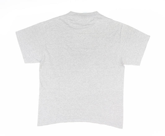 Delta Pro Weight Men's Grey Graphic T-Shirt Size M