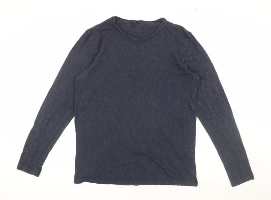 Jack & Jones Men's Blue Long Sleeve T-Shirt