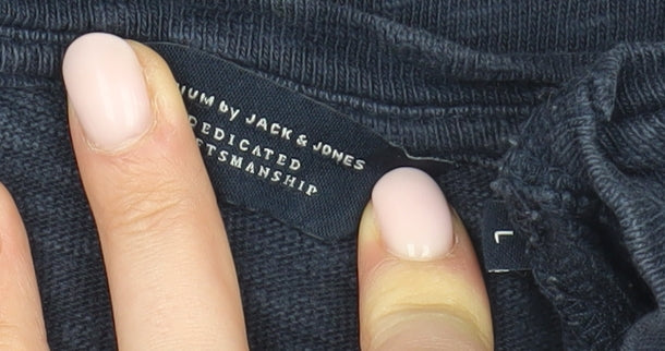 Jack & Jones Men's Blue Long Sleeve T-Shirt