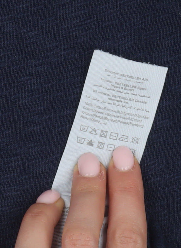 Jack & Jones Men's Blue Long Sleeve T-Shirt