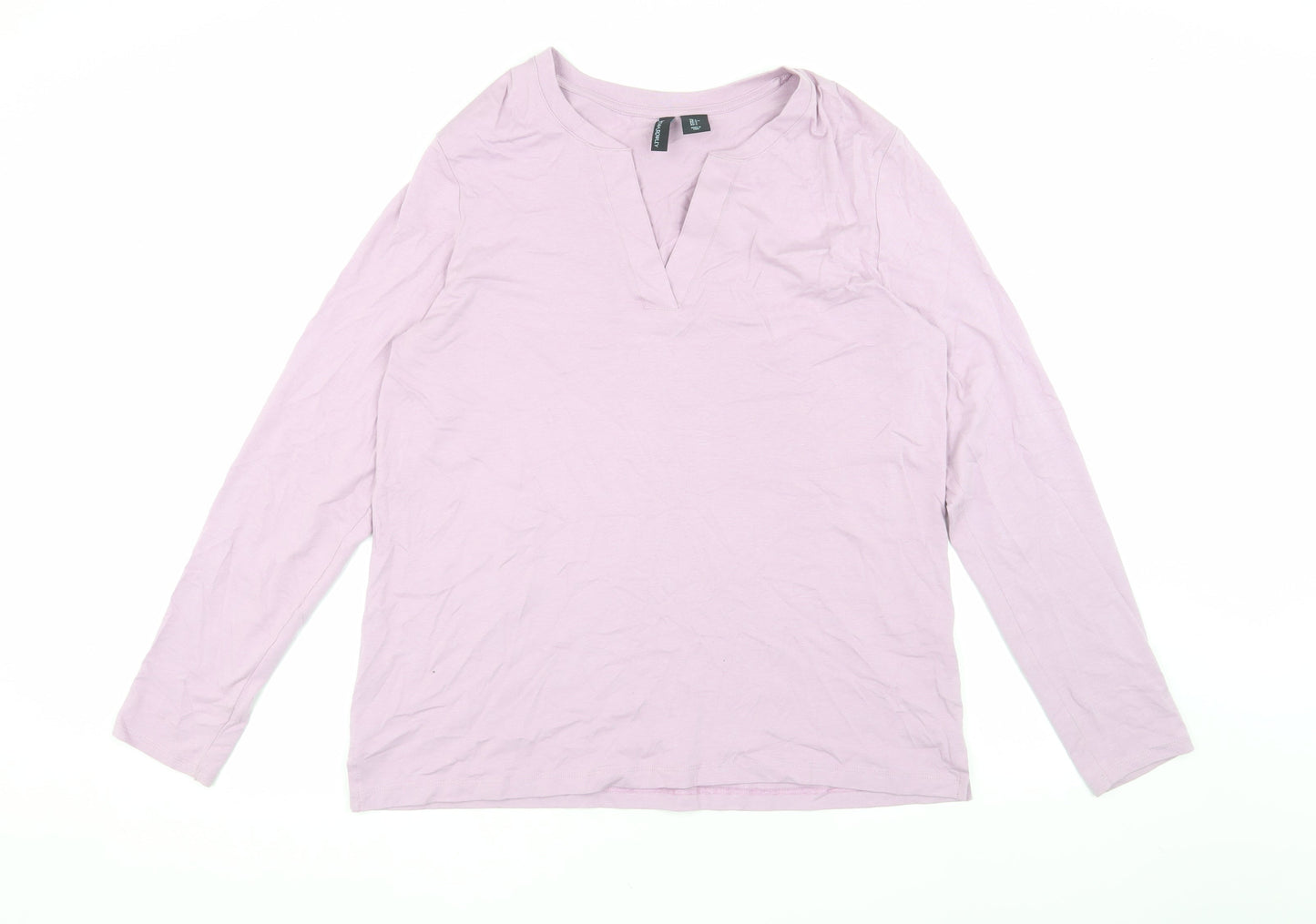 Cynthia Rowley Women's Purple Long Sleeve T-Shirt L