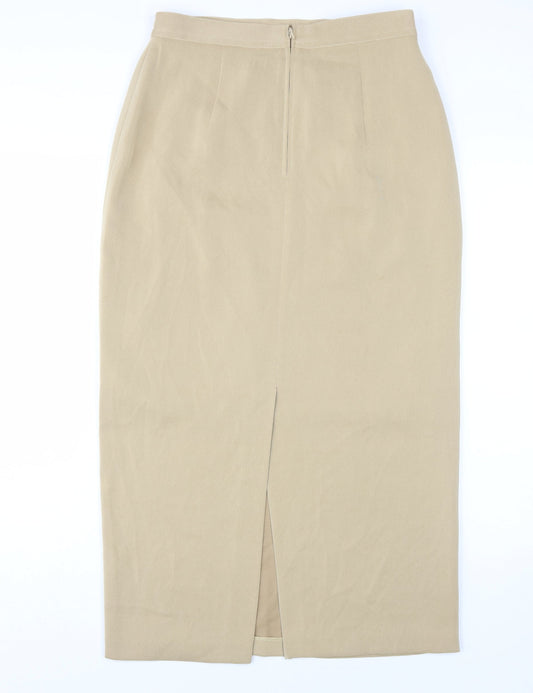 Gerry Weber Women's Beige Long Pencil Skirt Size 14