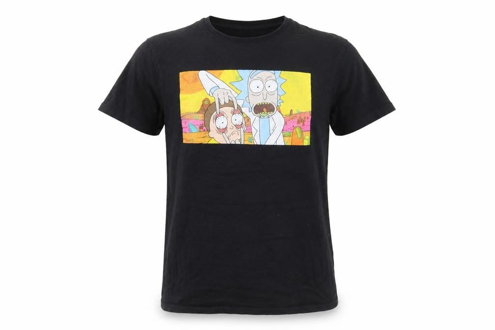 Rick and Morty Unisex Black T-Shirt M, Cartoon Lover's Choice