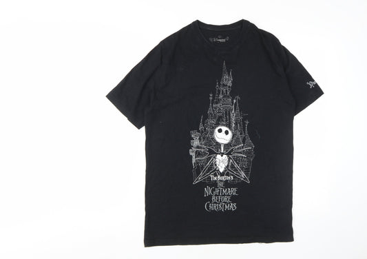 Disneyland Paris Men's Black L Shirt Jack Skellington