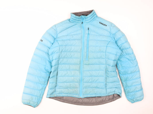 TOG24 Women's Blue Puffer Jacket Size 16 - Insulated