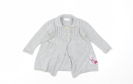 Mamas & Papas Grey Cardigan for Unisex 9-12 Months