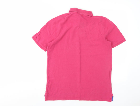 Joules Women's Pink Polo Shirt M Cotton Casual