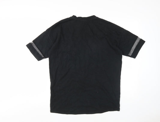 Bench Black XS Unisex T-Shirt - Casual Crew Neck