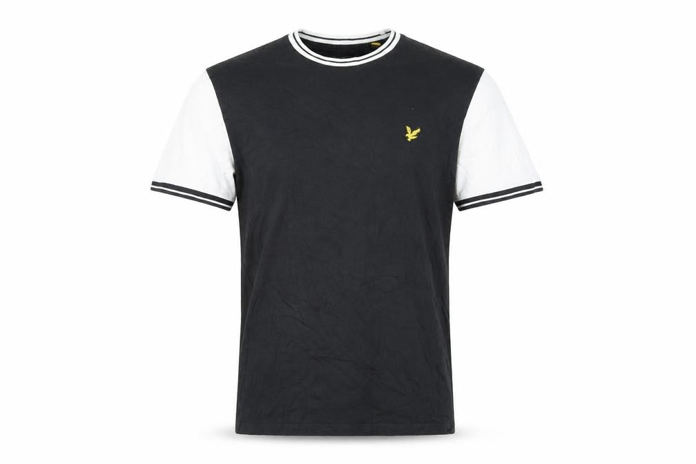 Mens UK Size S Lyle & Scott Black  Cotton T-Shirt