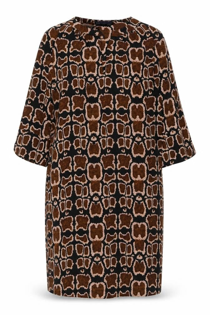 Marks and Spencer Women's Animal Print Shift Dress - Size 12