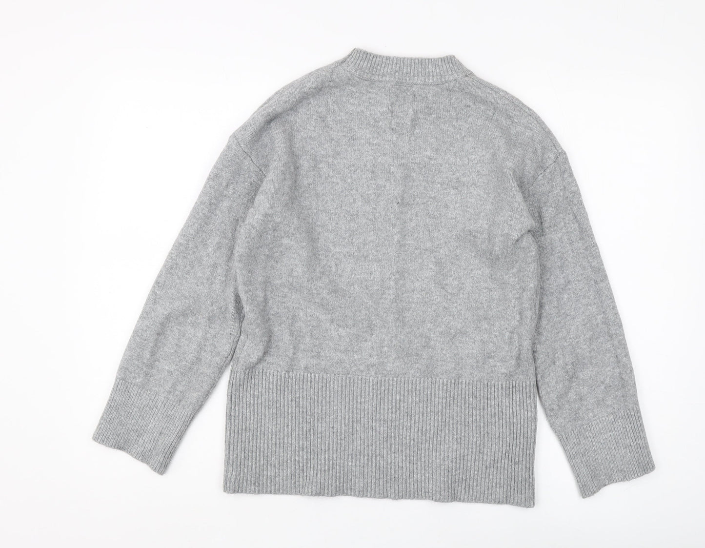 John Lewis & Partners Grey Crew Neck Jumper XS
