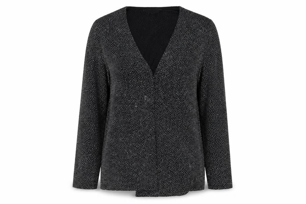 Womens UK Size 10 Billie & Blossom Black Nylon Blend Blouse