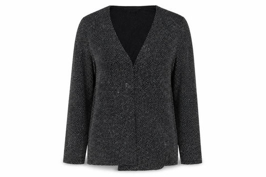 Womens UK Size 10 Billie & Blossom Black Nylon Blend Blouse