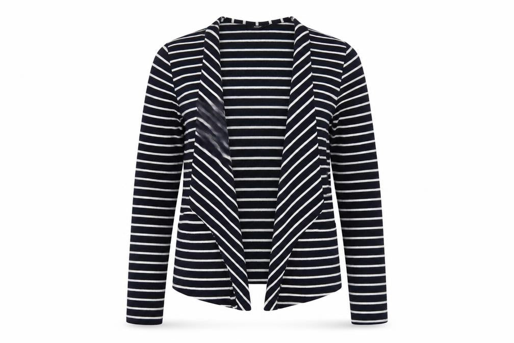 Wallis Women's Black Striped Basic Jacket Size L