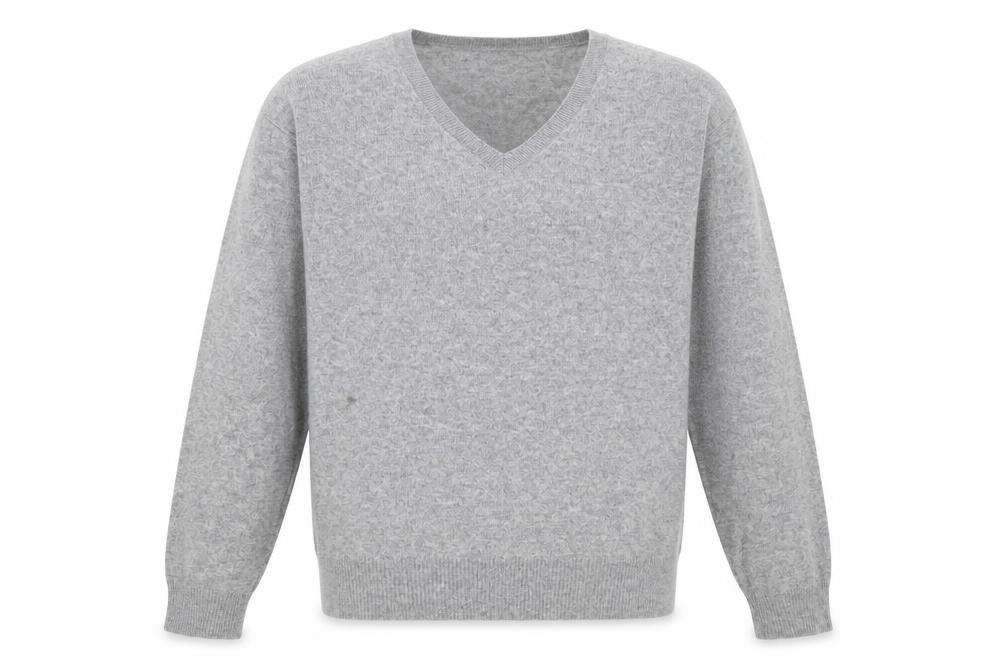 Farhi by Nicole Farhi Men's Grey V-Neck Pullover Jumper M