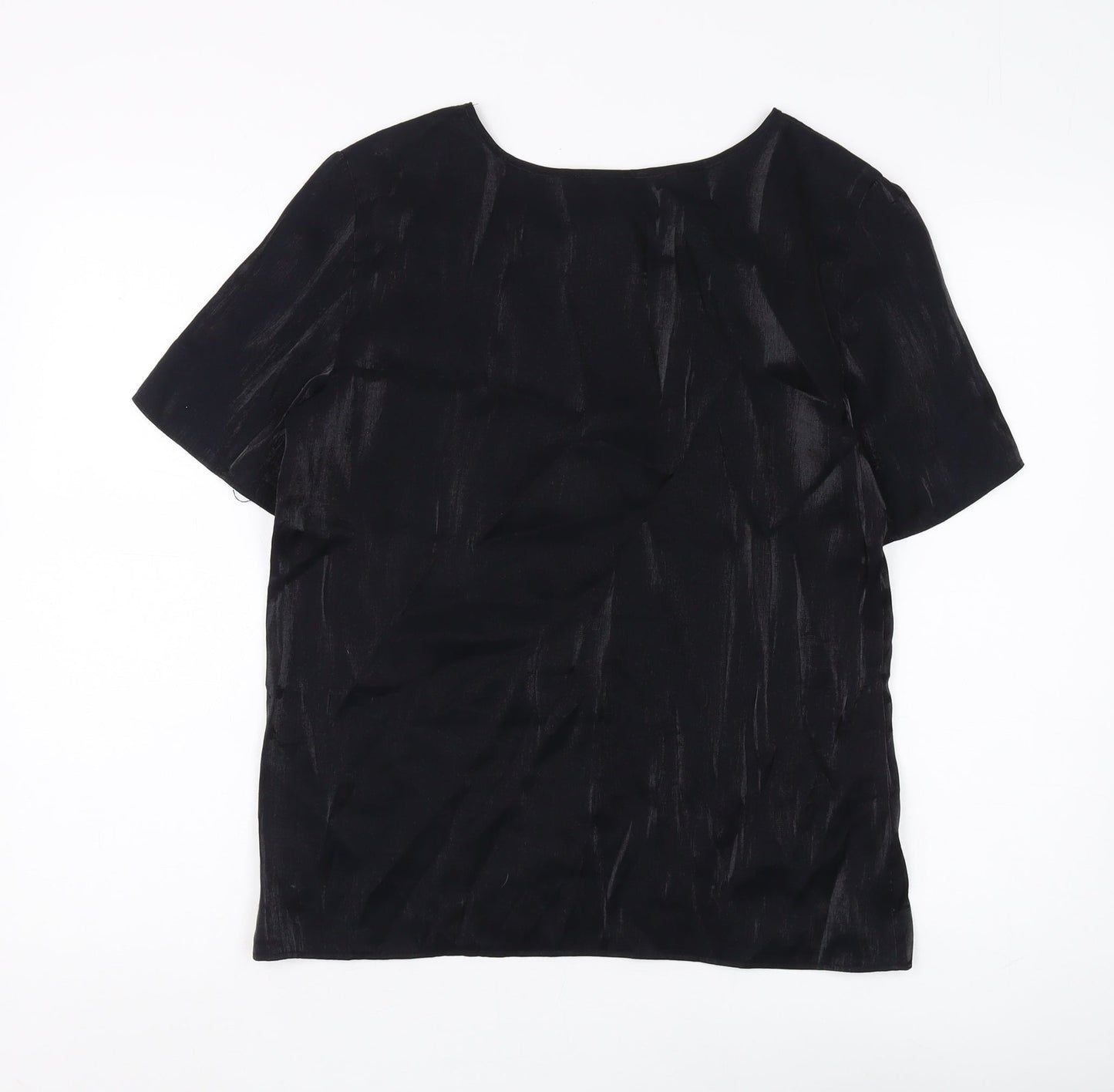 Bedford Fair Women's Black Short Sleeve Top M