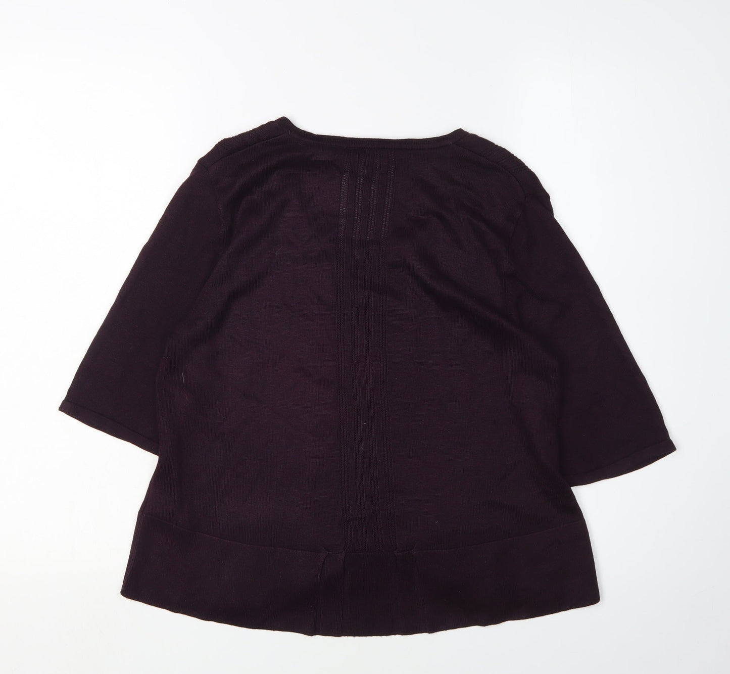 Marks and Spencer Women's Purple Cardigan Size 12