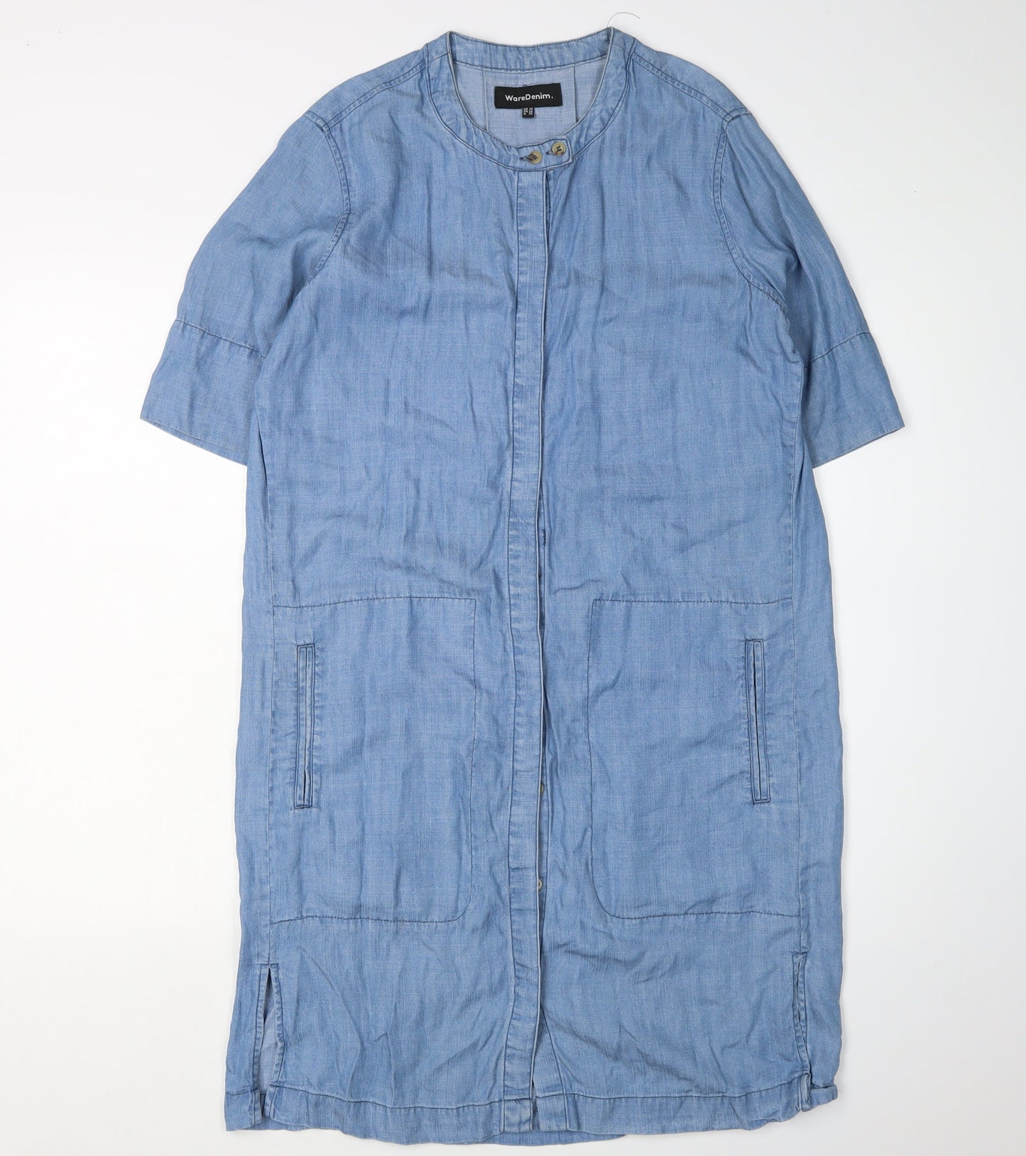 Warehouse Women's Blue Shirt Dress Size 10