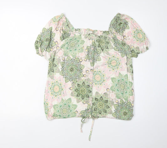 FatFace Women's Multicoloured Blouse, UK 8, Viscose Blend, Floral
