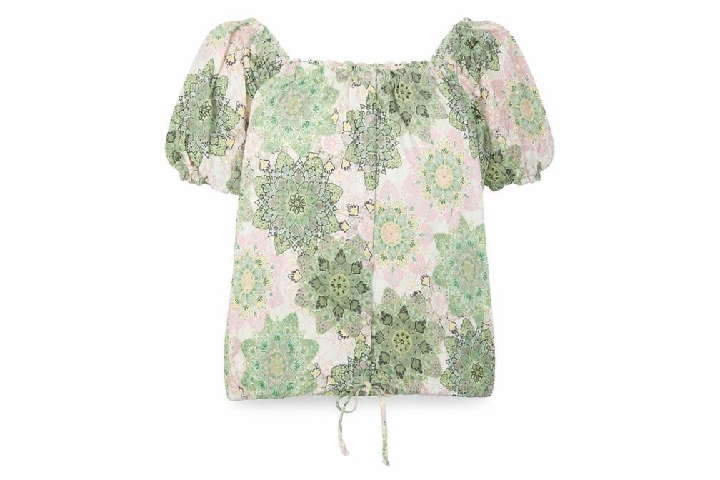 Womens UK Size 8 Fat Face Multicoloured Viscose Blend Blouse