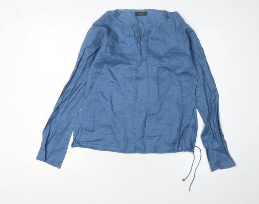 Ted Baker Women's Blue Long Sleeve Top, Size 6