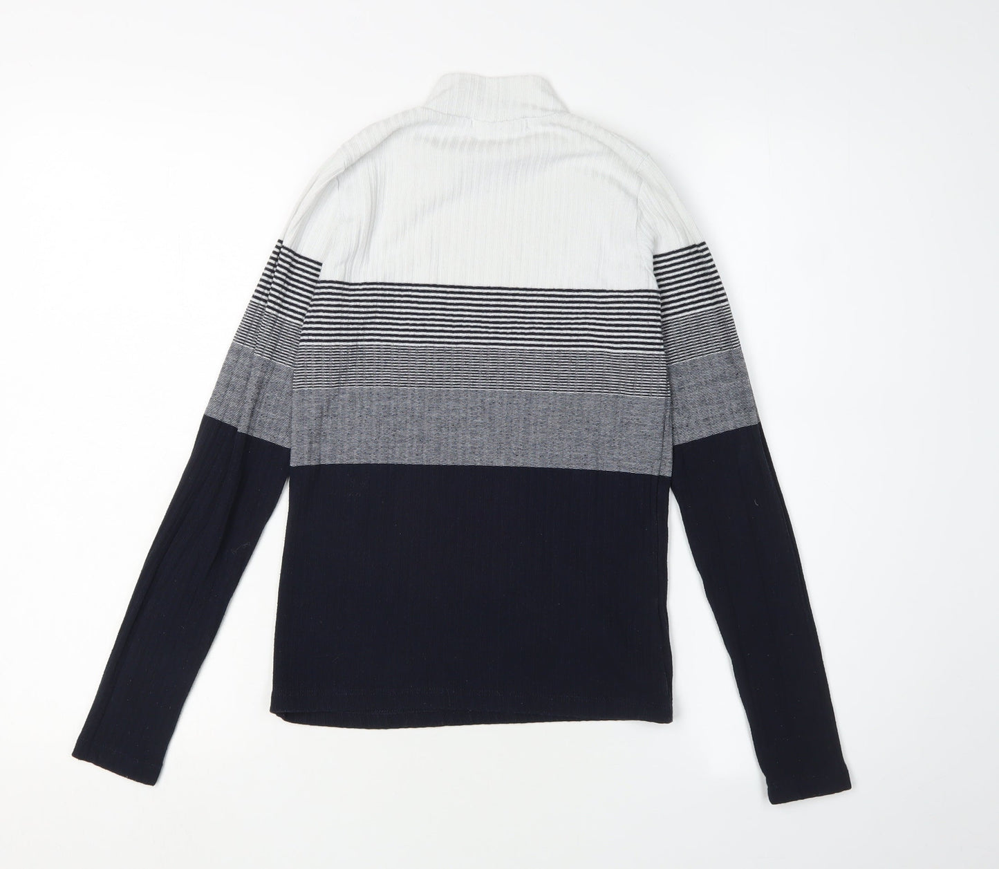 MNG Women's Multicoloured Striped Pullover Jumper Size 8