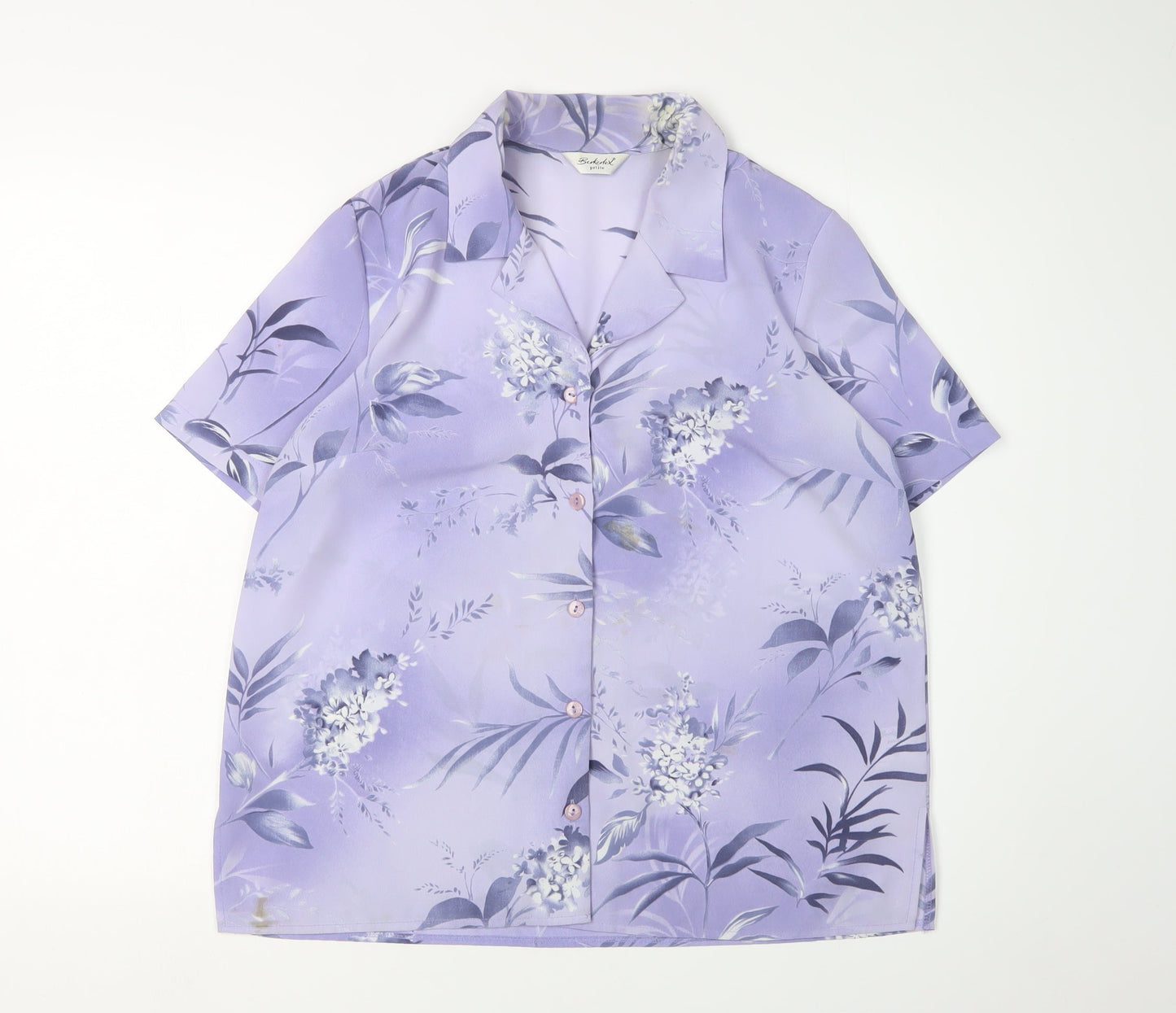 Berketex Women's Purple Floral Blouse, Size 14, Petite