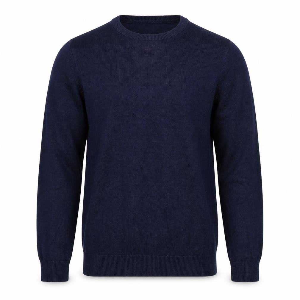 Marks and Spencer Men's Blue Cotton Pullover Jumper S